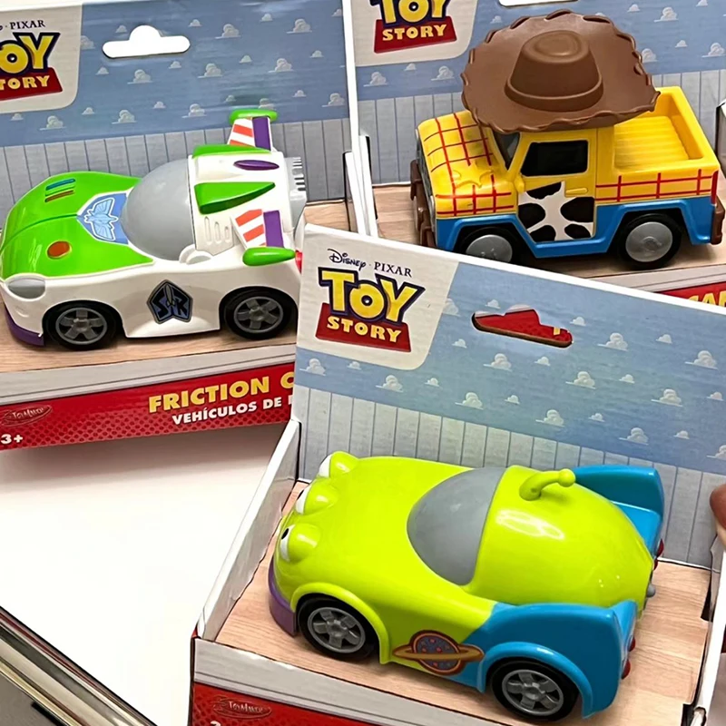 5 Modeli Toy Story Buzz Lightyear Woody Jessie Rex Alien Auta z Napędem Inercyjnym, Auta na Sprężynę, Auta z Wolnym Chodem, Zabawki dla Dzieci, Prezenty dla Chłopców