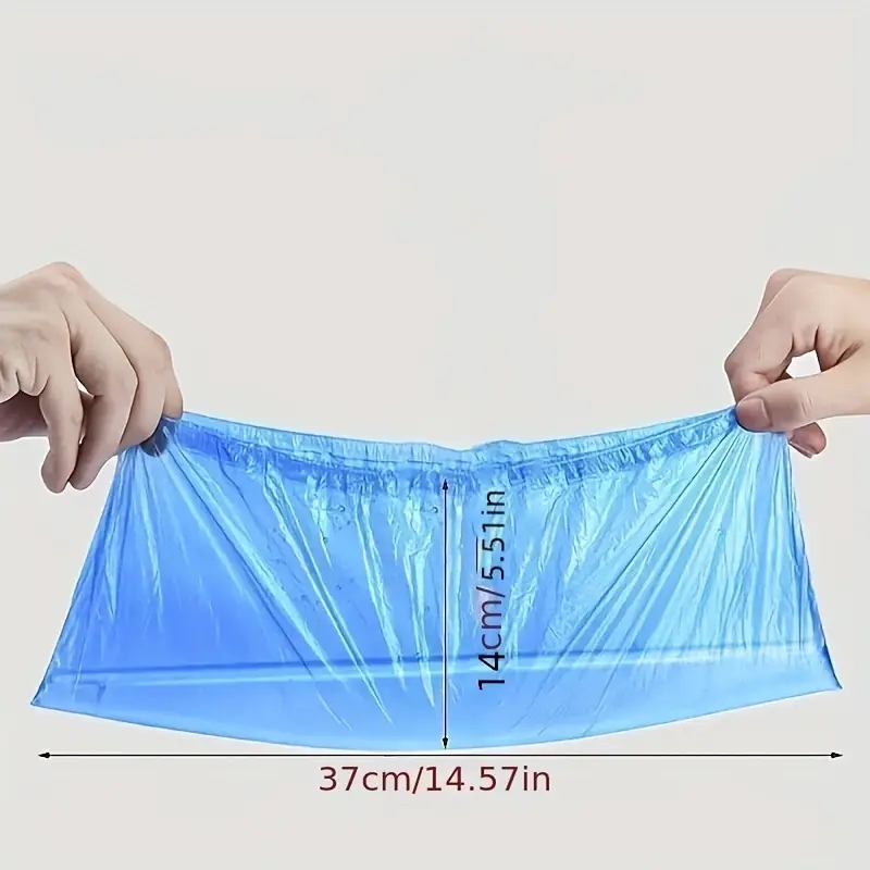 100 Uds cubierta de zapato impermeable desechable cubierta de pie antideslizante de plástico cubierta de zapato acolchada de PE interior
