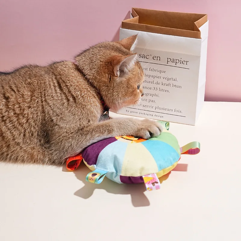 ตลก Rainbow Plush Flying Saucer ของเล่นสุนัขกลางแจ้ง Interactive การฝึกอบรมเกม Chew ของเล่นสัตว์เลี้ยง Flying Discs ของเล่นสุนัขอุปกรณ์เสริม