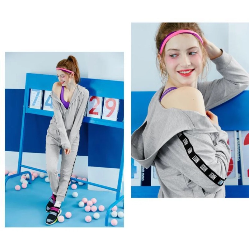 5 ชิ้นยืดหยุ่นเหงื่อ hairband โยคะวิ่งออกกําลังกายแถบคาดศีรษะบางกีฬาสุภาพสตรีผู้ชาย Hairband Anti - skid ตกแต่งผม