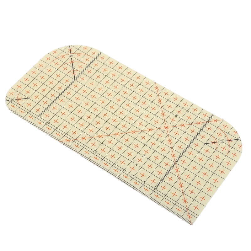 Règle de repassage de tissu, règle de Quilting, marque jaune en résine antidérapante pour Patchwork de bricolage