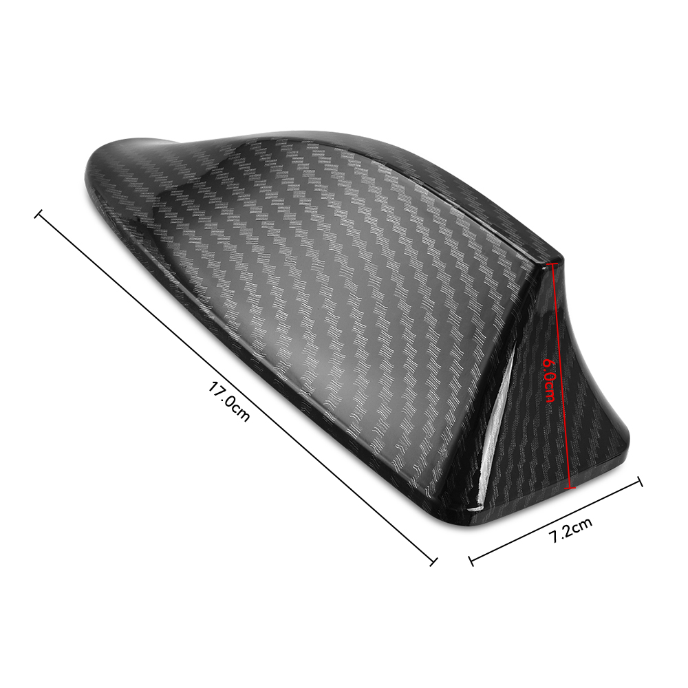 車のカーボンファイバーシャークフィンアンテナシート Ateca Leon Ibiza Alhambra Arosa Corboda Toledo 用