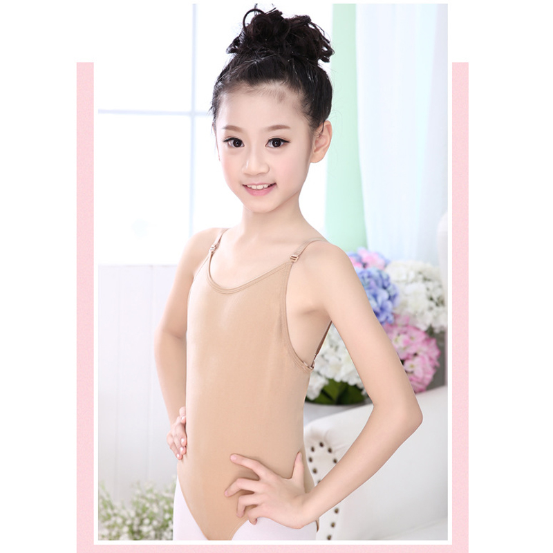 Crianças ballet M-2XL traje macacões sem costura camisola cor da pele ginástica collant meninas crianças dança ballet roupa interior