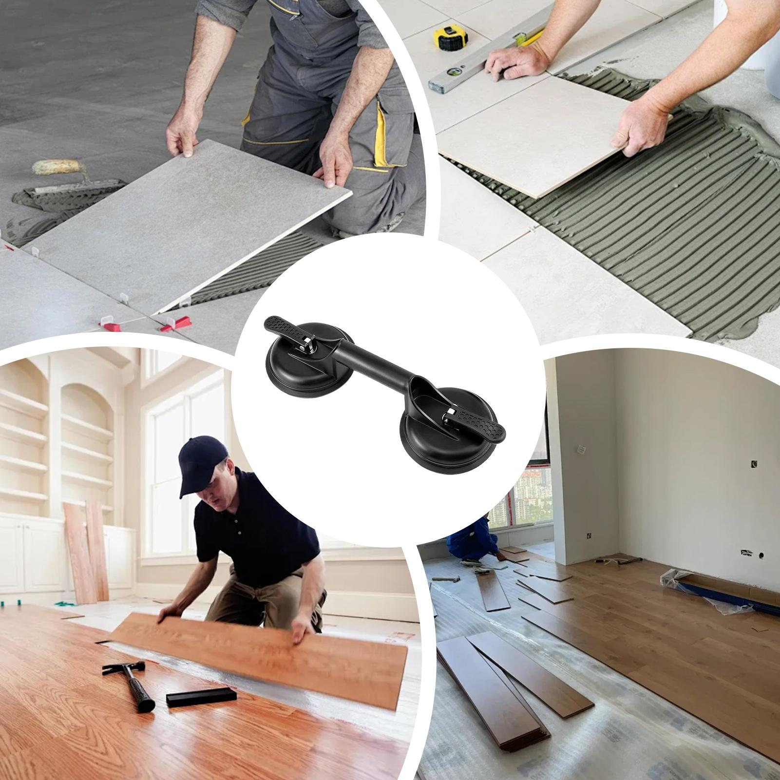 Floor Gap Fixer Floor Installation Tools Suction Cup Heavy Duty Fixer Repair Hammer for Deck Cabinet Home Shower Bathroom