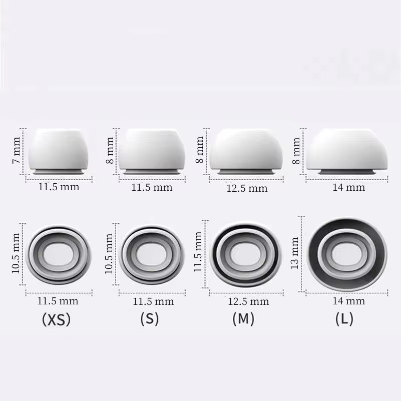 Rain Eartips For Airpods Pro 1/2 Ear Pads Silicone Case Pressure Relief Hole Ear Caps Cushion Eartips Buds Earphone Air Pods Pro