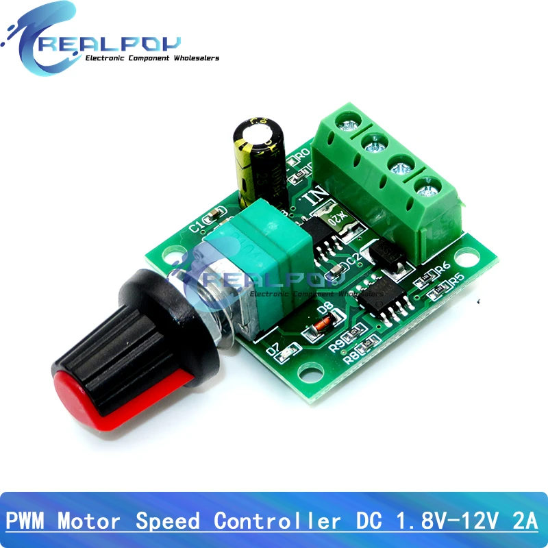 DC 1.8V-35V 2A 3A 5A 10A 30W 80W 90W PWM Motor Speed Controller Low Voltage Motor Speed Controller PWM Adjustable Drive Module