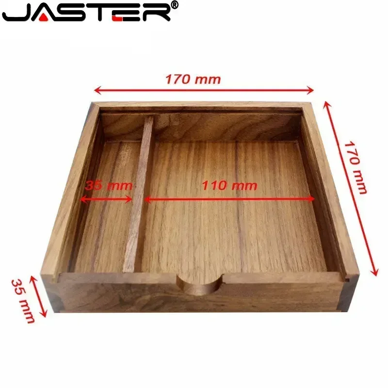 JASTER (1 Chiếc LOGO Tự Do) chụp Ảnh Độc Đáo Album Gỗ Óc Chó USB + Tặng Hộp USB Đèn LED 8GB 16GB 32GB 64GB 128GB Chụp Ảnh