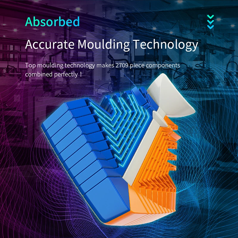 MoYu Magic Speed Cube for Kids, brinquedos educativos, desafio profissional, novo, terceira ordem, 20 °