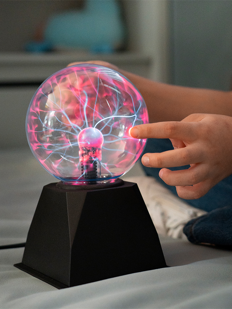 4/5/6/8 Inch EU Plug Magic Plasma Ball Lamp LED Night Light Atmosphere Touch Glass Plasma Light Christmas Party Decor Lighting