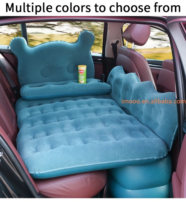 Colchón montado en vehículo, cama inflable de viaje interior para SUV, flocado de PVC, se adapta al material de protección del medio ambiente