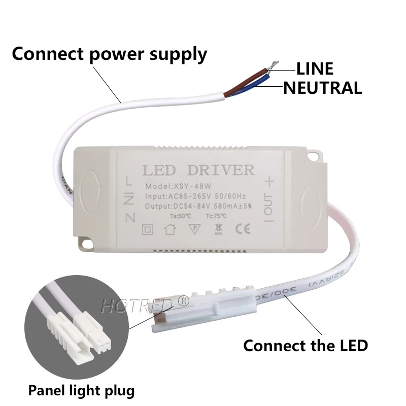 LED Driver 600mA 650mA 3W10W 20W 30W 36W 40W 50W 60W1-2x3w 6-10x3w 10-18x3w 18-30x3W Constant Current Lamp Lighting Transformer