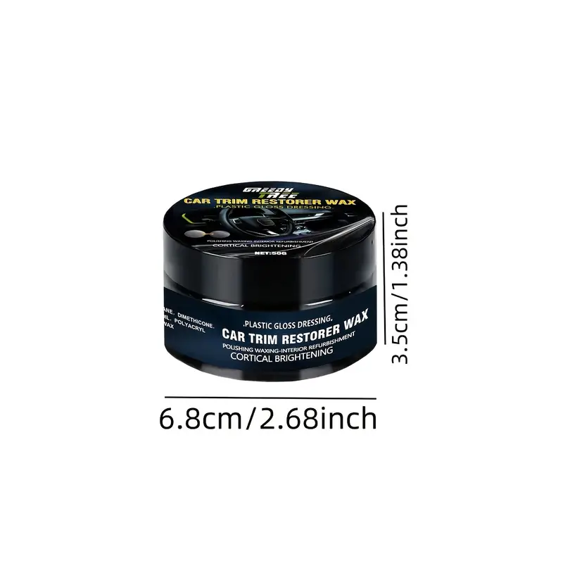 Kristalheldere auto-plastic reparatiemiddel - auto-interieur en paneelverlenging wax coatingmiddel autopolijstwas