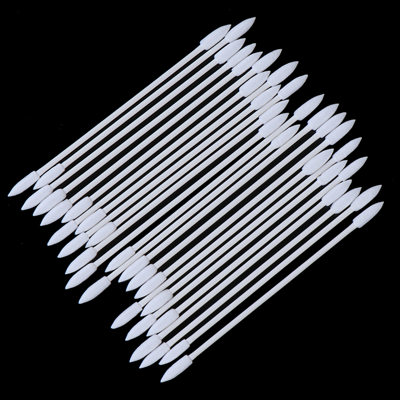 50 Uds. Hisopo de limpieza desechable sin polvo, palo de algodón para AirPods, auriculares, accesorios de puerto de carga de teléfono