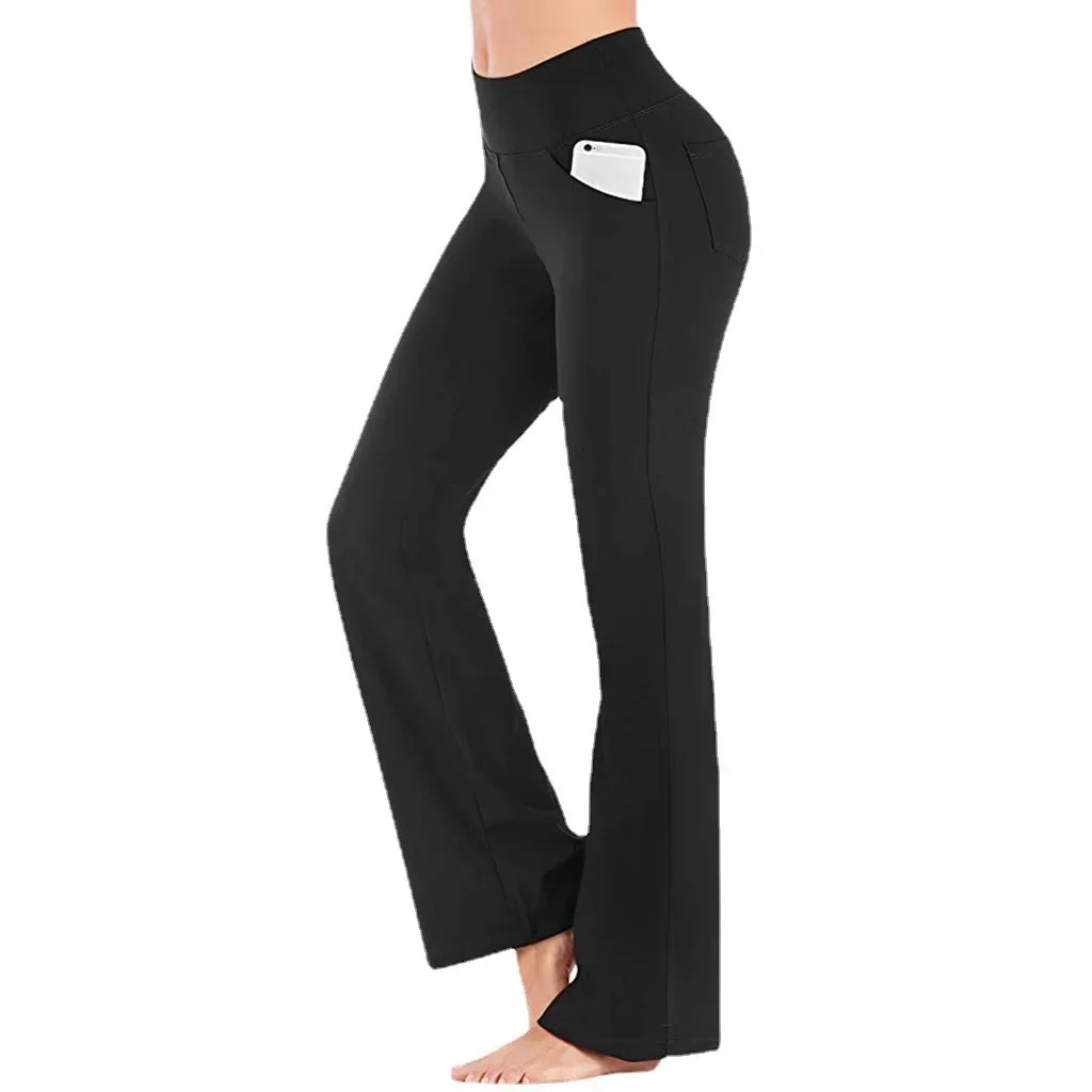 2025New Pantaloni da yoga a vita alta con controllo della pancia Sollevamento del sedere Allenamento senza cuciture Legging Donna Palestra Fitness Elastico Asciugatura rapida Tinta unita