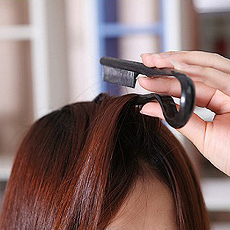 Peine alisador de pelo para mujer, herramienta útil de peluquería, pinzas de sujeción, herramientas de peinado, cepillo Alisador, 1 unidad