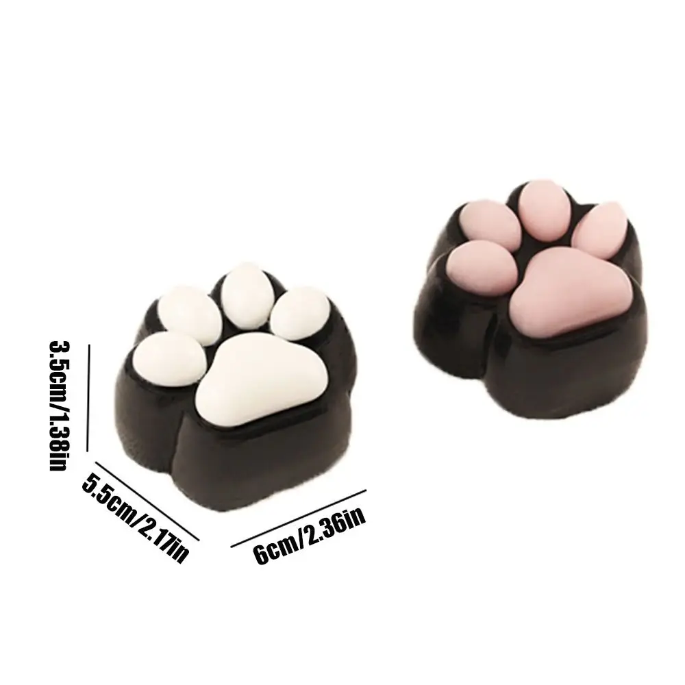 Cat PAW Mochi Taba Squishy Fidget ของเล่น Antistress สีดําแมวเท้าช้า Rebound Pinch Decompression บีบของเล่นความเครียดบรรเทาของเล่น