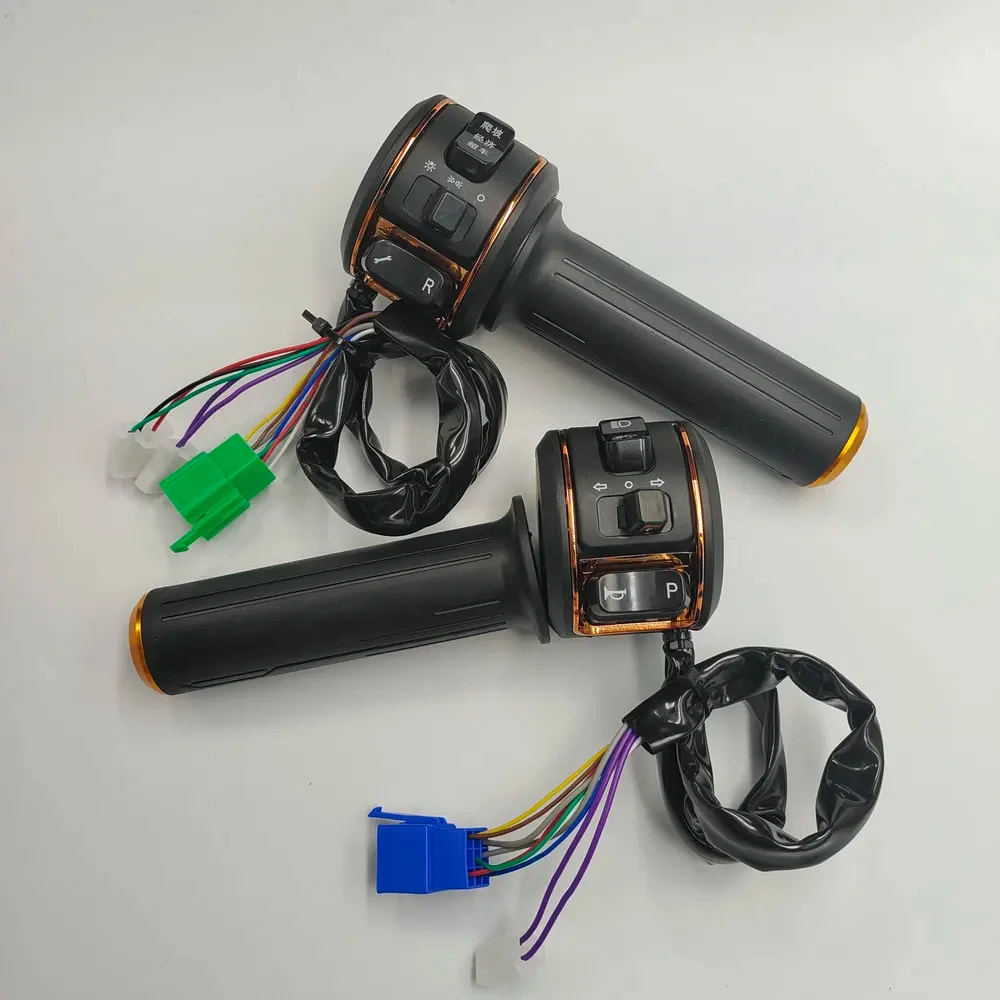 สกู๊ตเตอร์ไฟฟ้าขวาและซ้าย Accelerator,ชุดสวิทช์รวมย้อนกลับ,3 ความเร็ว,หมุน,ปุ่ม hon Repair Part