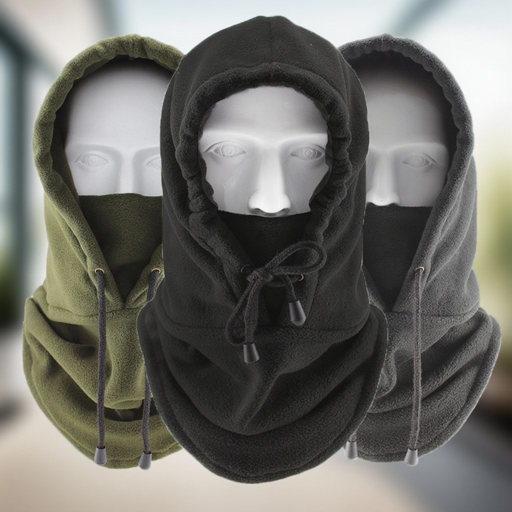 Warme Winter-Sturmhaube, winddicht, Thermo-Fleece, Radfahren, Ski, Motorrad, Halsbedeckung, Unisex
