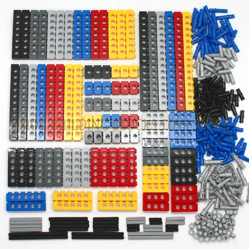 Piezas técnicas de alta tecnología, Pin Beam Liftarm, conector de eje, Panel de engranaje, coche, motocicleta, bloques de construcción, juego de tecnología de ladrillos, Juguetes