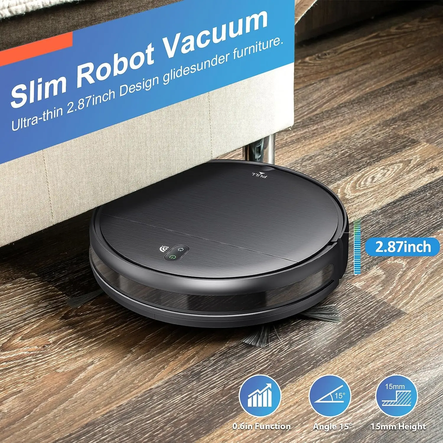 MAMNV-Robot aspirador BR151 para el hogar, máquina de limpieza inteligente para alfombras, pelo de mascotas, Wifi, aplicación Alexa, 6000Pa