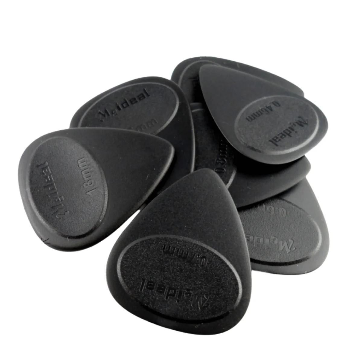 Meideal Guitar Pick Anti-slip Matte  - Durable ABS Plectrum 0.46 to 1.5mm Thickness / for Electric Guitar Bass Ukulele Playin