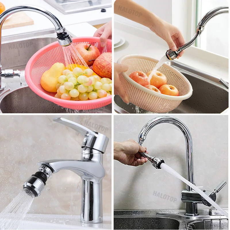 2 โหมดก๊อกน้ําExtenderหัวฉีดน้ําDiffuser Tap Mixer Aeratorห้องครัวสิ่งที่แนบมาอะแดปเตอร์Frother SprayerประหยัดBubbler Filte