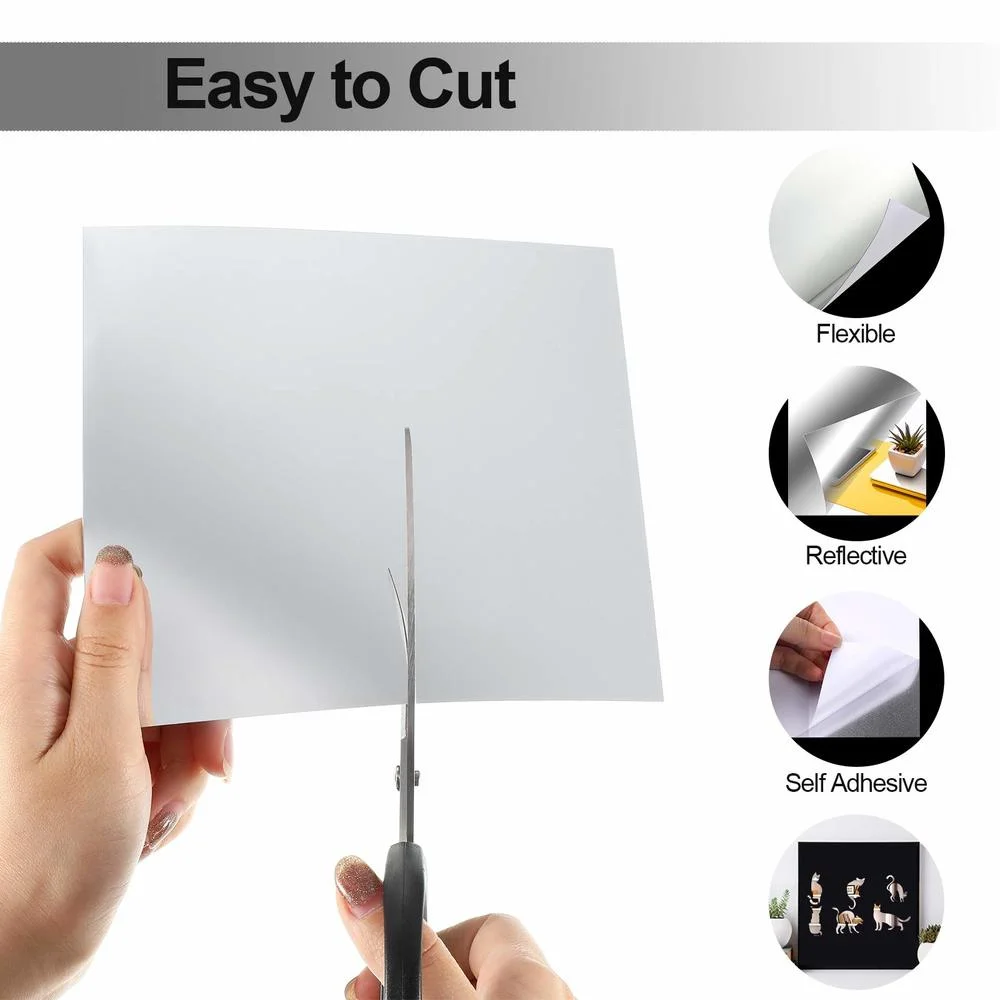 12 Chiếc Gương Dán Tường 15CM Tự Dính Decal Tự Làm Gương Dán 3D Decal Dán Tường Nhà Phòng Khách trang Trí Phòng Ngủ