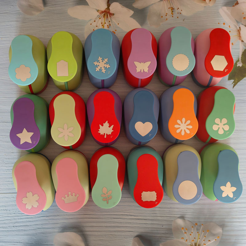 4-5cm 종이 커터 дырокол 구멍 펀치 Cortador De Papel 서클 꽃 공예 펀처 스크랩북 Furador Perfurador 탭 펀치