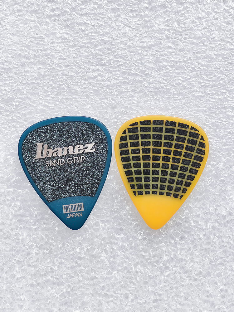 Набор из 3 предметов Ibanez, гитарные медиаторы, серия Wizard, песчаная ручка, противоскользящий плектр, 0,8/1,0/1,2 мм, аксессуары для гитары, сделано в Японии