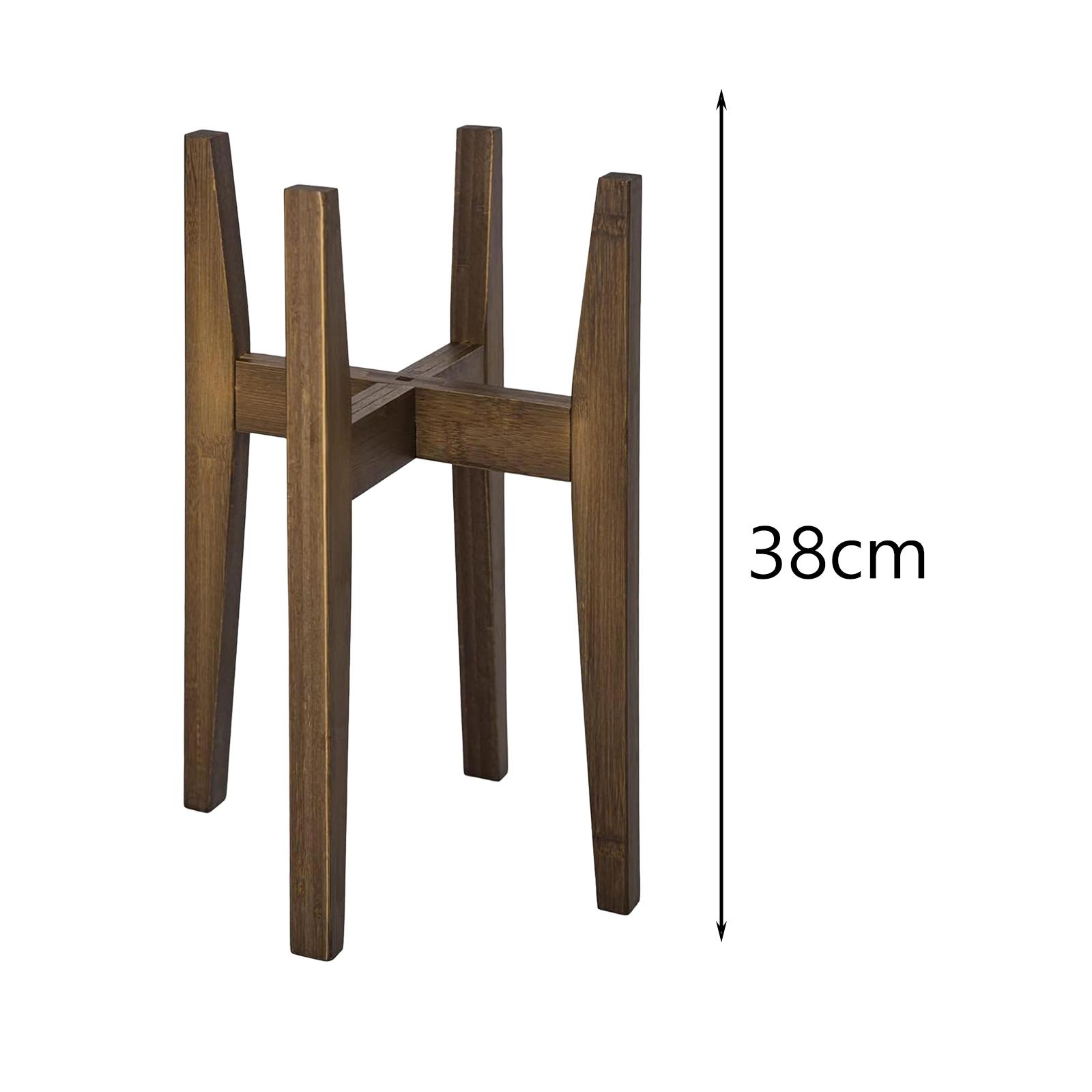 Soporte de madera maciza para plantas, soporte para macetas de flores para decoración del hogar, resistente, estante para balcón, interior y exterior