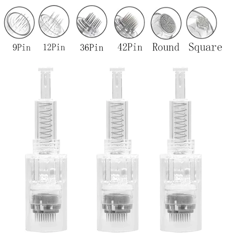 10/50/100Pcs Microneedling Derma ปากกาสกรูตลับเข็ม36pin สำหรับ Microneedle สำหรับ Microneedle ไฟฟ้า Derma ปากกา