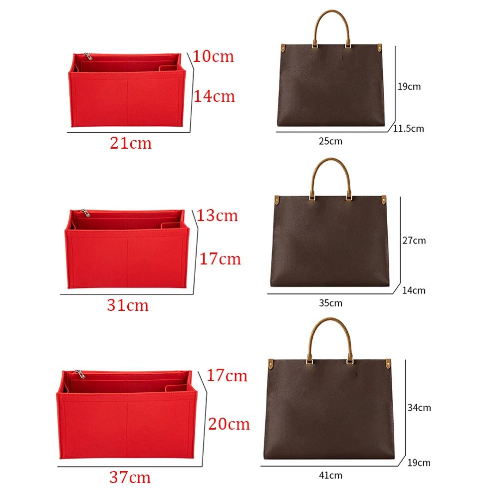 Wkładka filcowa Torebka z organizerem Torebka Tote Bag Torba wewnętrzna dla LV Onthego