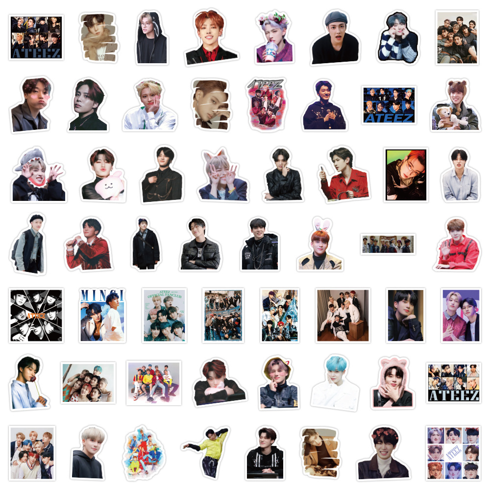 110 ピース/セット Kpop アイドルステッカー ATEEZ 飾るステッカーファンギフト