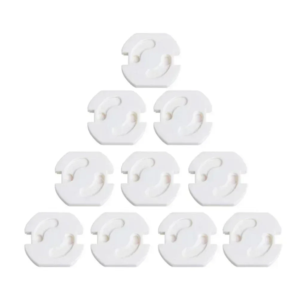 1/10pcs ปลั๊กไฟฟ้าป้องกันเด็กทารก EU Power Socket Safety Guard Anti Electric Shock ปลั๊ก Protector หมุนครอบคลุม