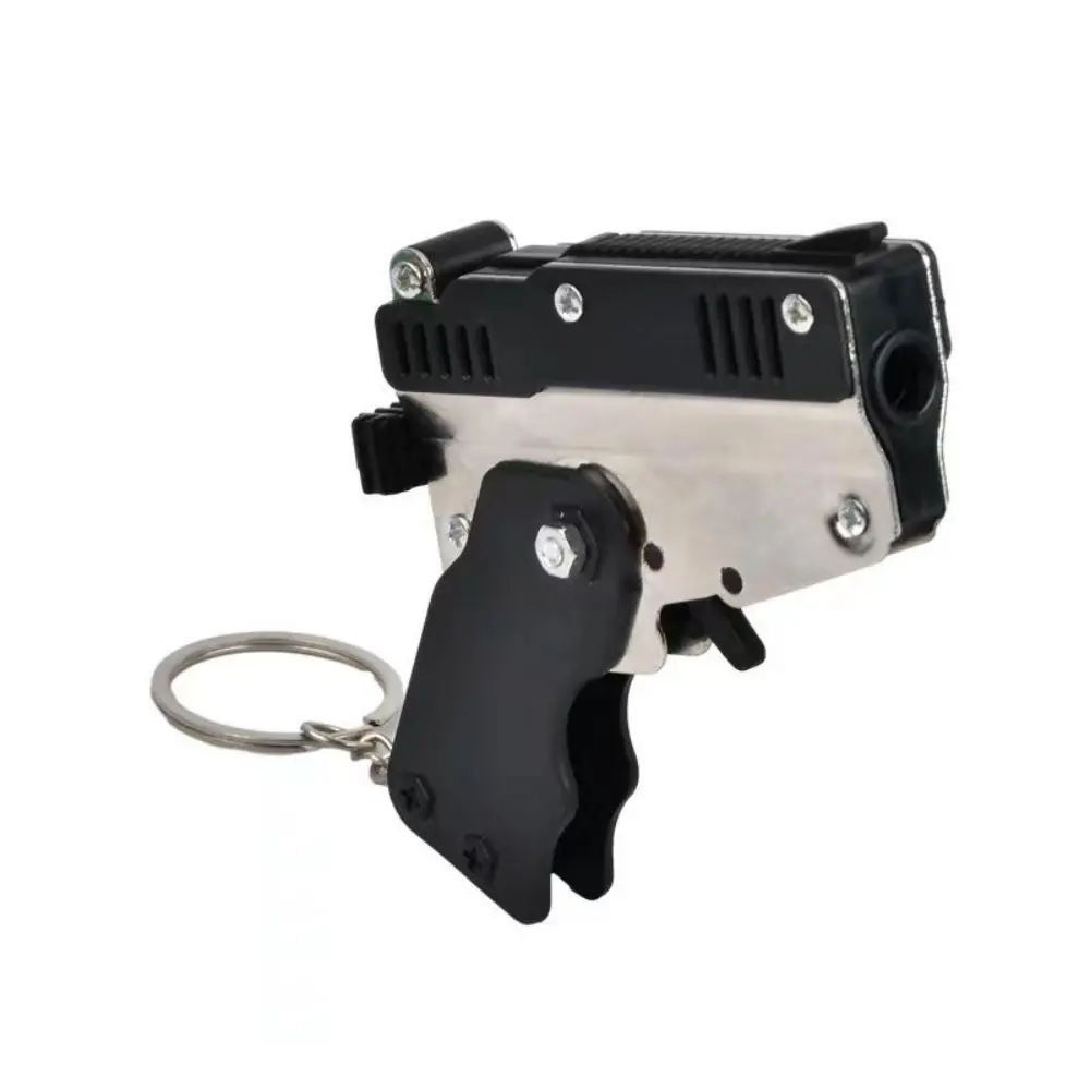 Pistolet jouet de Simulation pour enfants, tir compétitif pour garçons, cadeau extensible et pliable, peut être disparu, pistolet jouet avec bande de caoutchouc