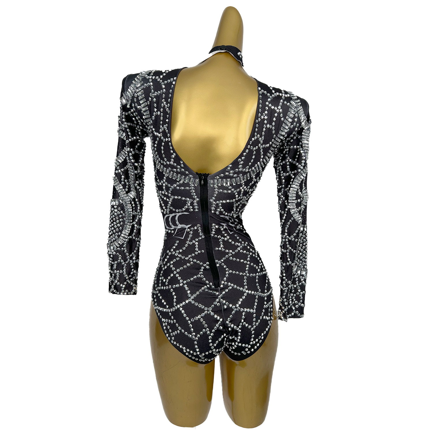 女性のためのラインストーンのボディスーツ,パーティードレス,パーティードレス,誕生日の服,ステージ,Hehuanフェスティバル,レオタード