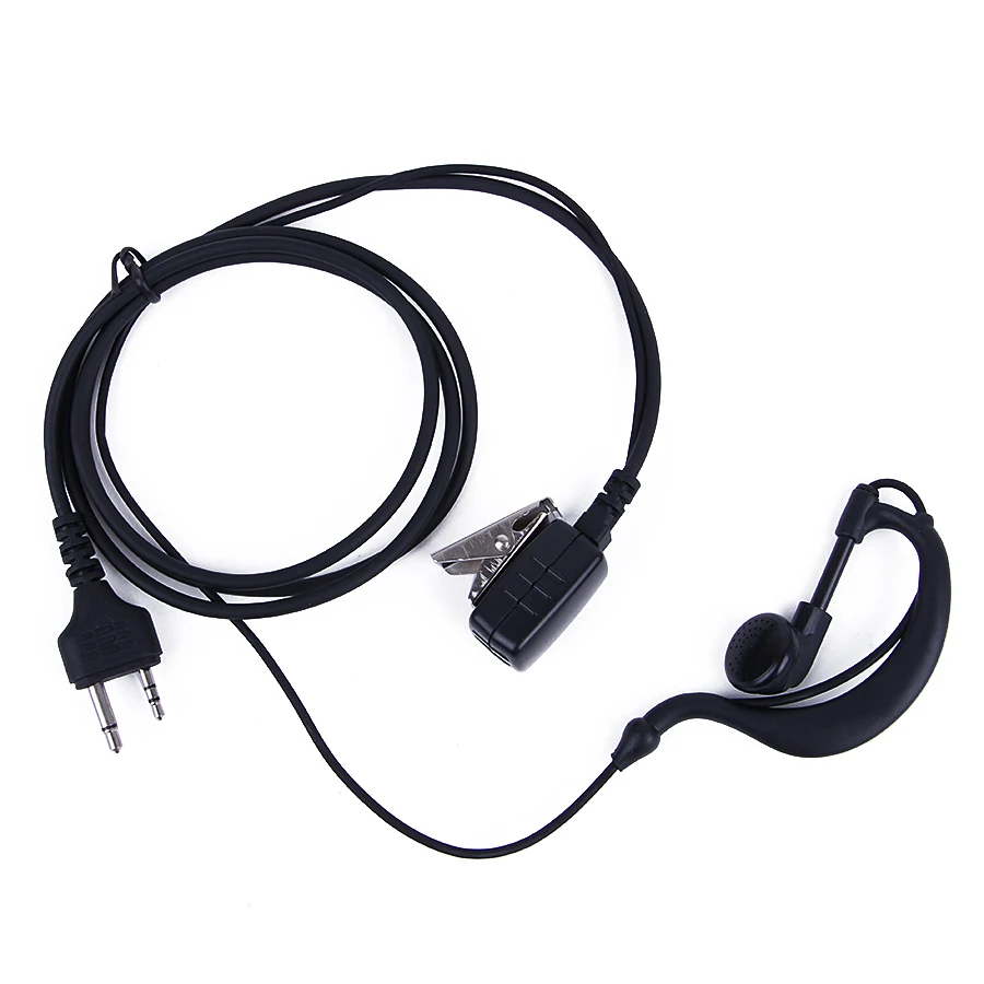 2 контакта PTT ушной крюк наушники микрофон для рации MIDLAND G6/G7/G8/G9 GXT550 GXT650 LXT80, LXT110, LXT112 CB радио