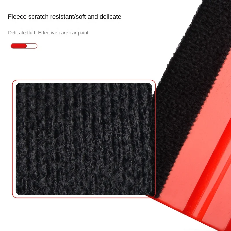1 PC Felt EDGE ไม้กวาด 4 นิ้วรถไวนิล Scraper จัดแต่งทรงผมไวนิลห่อไม้พายเครื่องมือ Scratch ฟรีไม้กวาดสติ๊กเกอร์ติดผนังนุ่มนวล
