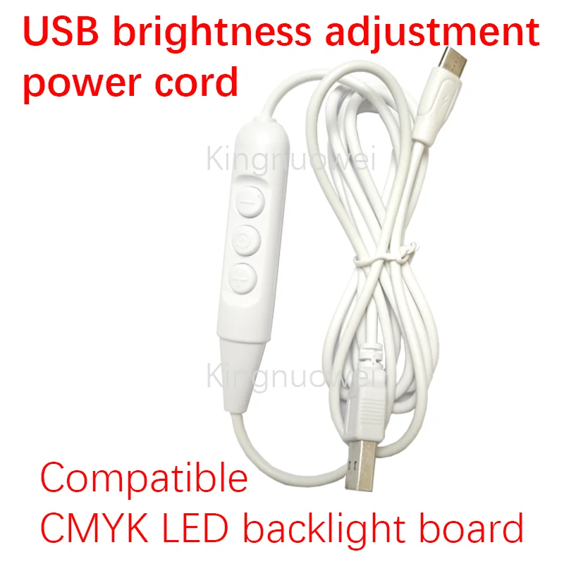 Placa de retroiluminación de cable de alimentación de ajuste de brillo USB-C para placa de retroiluminación LED Bambu CMYK