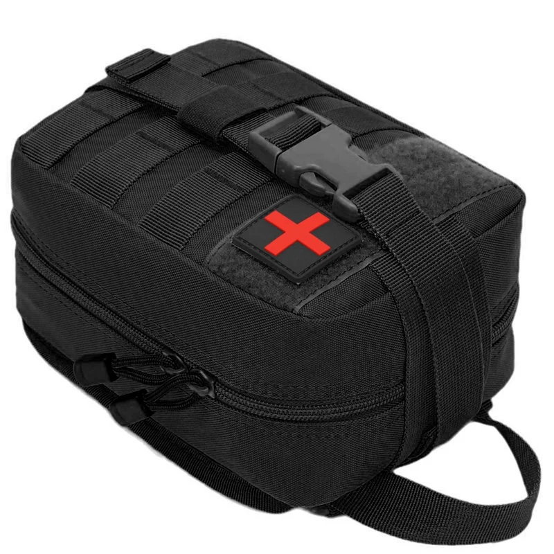 การล่าสัตว์ MOLLE POUCH EDC กระเป๋าเครื่องมือ IFAK เอว Pack Survival Emergency Medical First Aid Kit กลางแจ้ง Camping Hiking อุปกรณ์เสริม