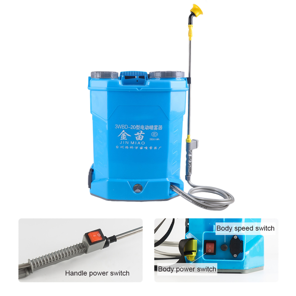 20L Agricultural Electric Sprayer Blower Rechargeable Lithium Battery Backpack Pesticide Sprayer Garden Irrigation Sprayer