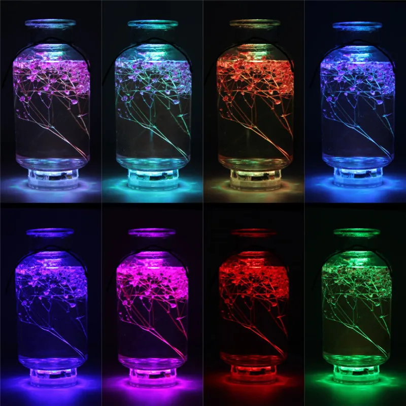 โคมไฟ LED ใต้น้ำ16ดวง10ดวงโคมไฟใต้น้ำรีโมท RGB สำหรับงานเลี้ยงปีใหม่ตกแต่งสวนแจกันตู้ปลา