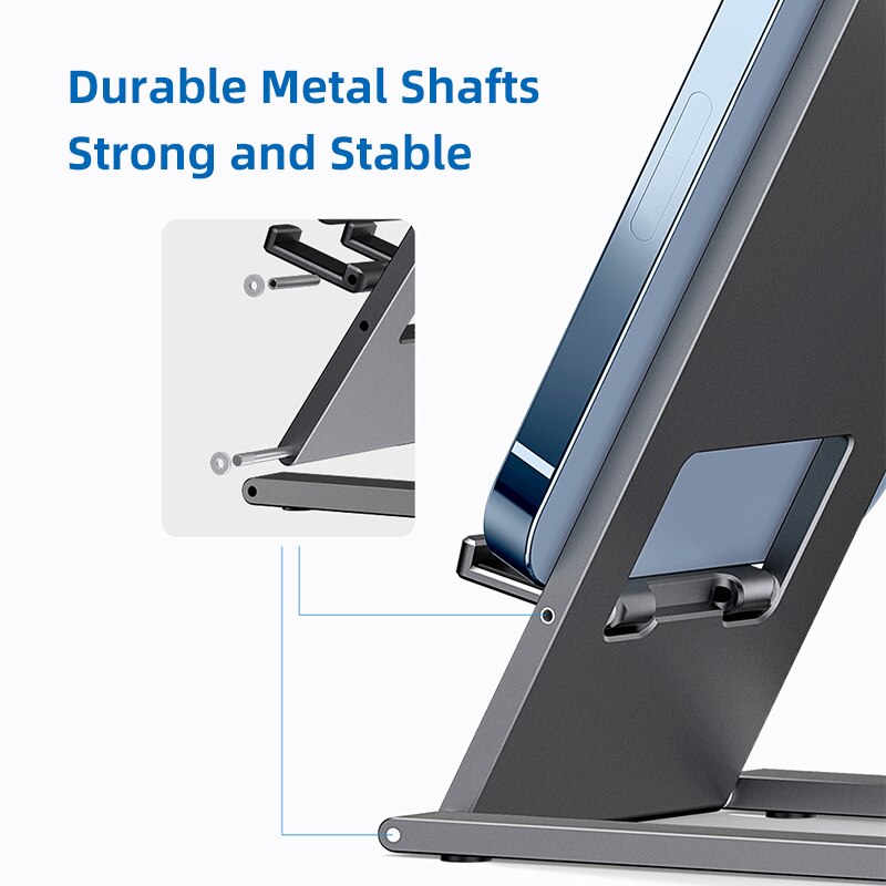 Baseus Tablet Stand for iPad Pro 12.9 11 Aluminum Foldable Desktop Tablet Holder Adjustable Notebook Mobile Phone Laptop Support