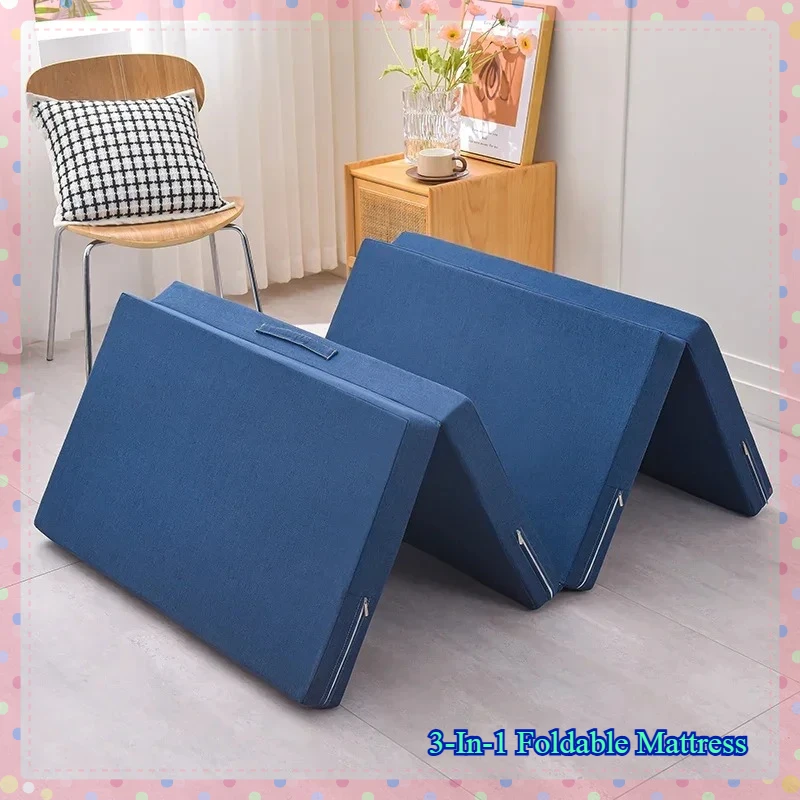 3-In-1 Foldable Mattress - Portable Sponge Pad for Yoga/Napping/Floor Sitting!