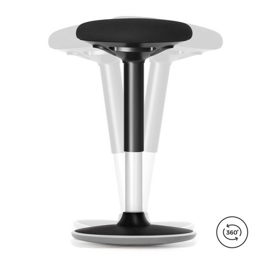 Songmics Draaistoel, Ergonomische Werkstoel, 360 °, In Hoogte Verstelbaar