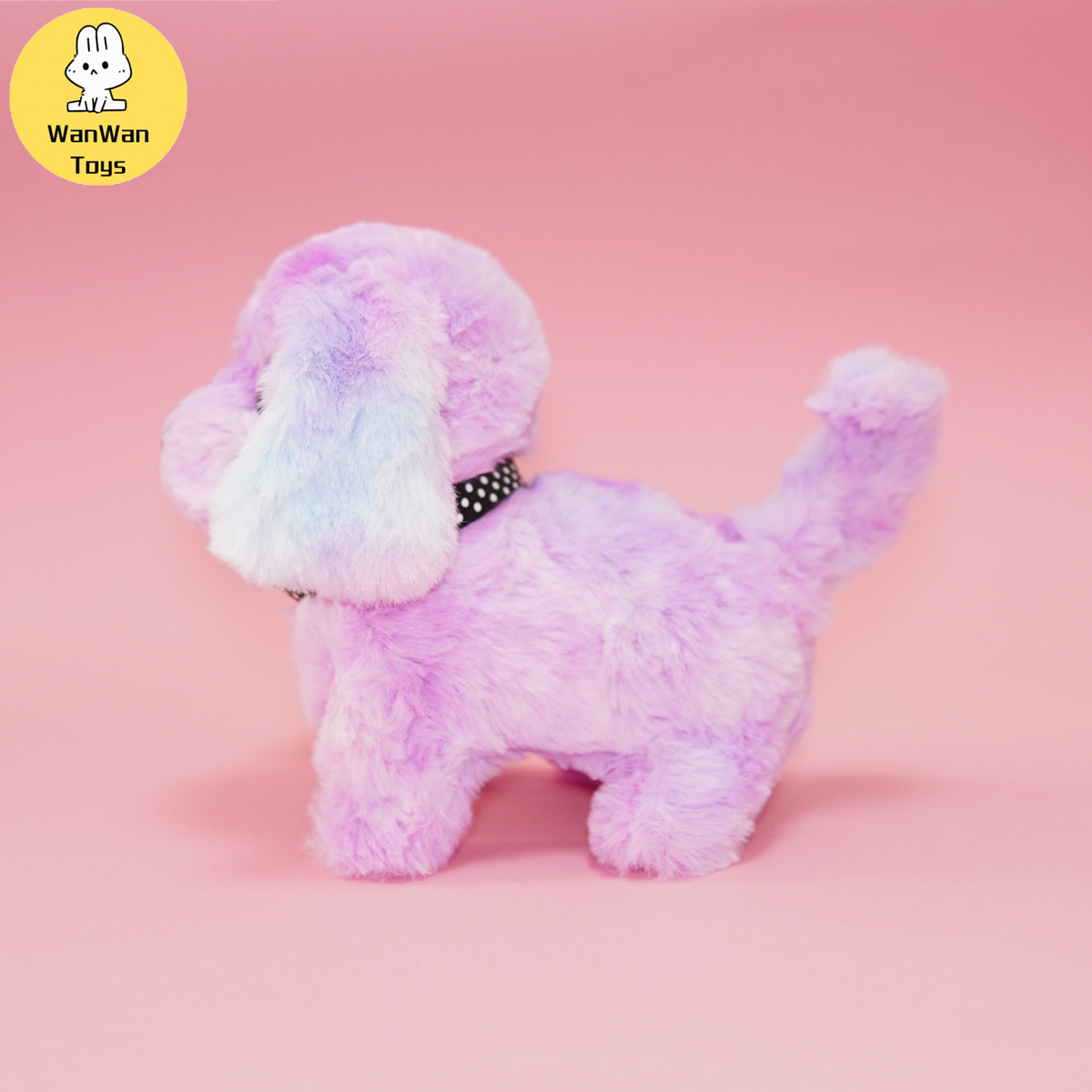 Le chien de compagnie de simulation de chiot électrique en peluche peut marcher le chien en peluche Les enfants de chien de frize de Bichon de Golden Retriever peuvent aboiements courir et rocher