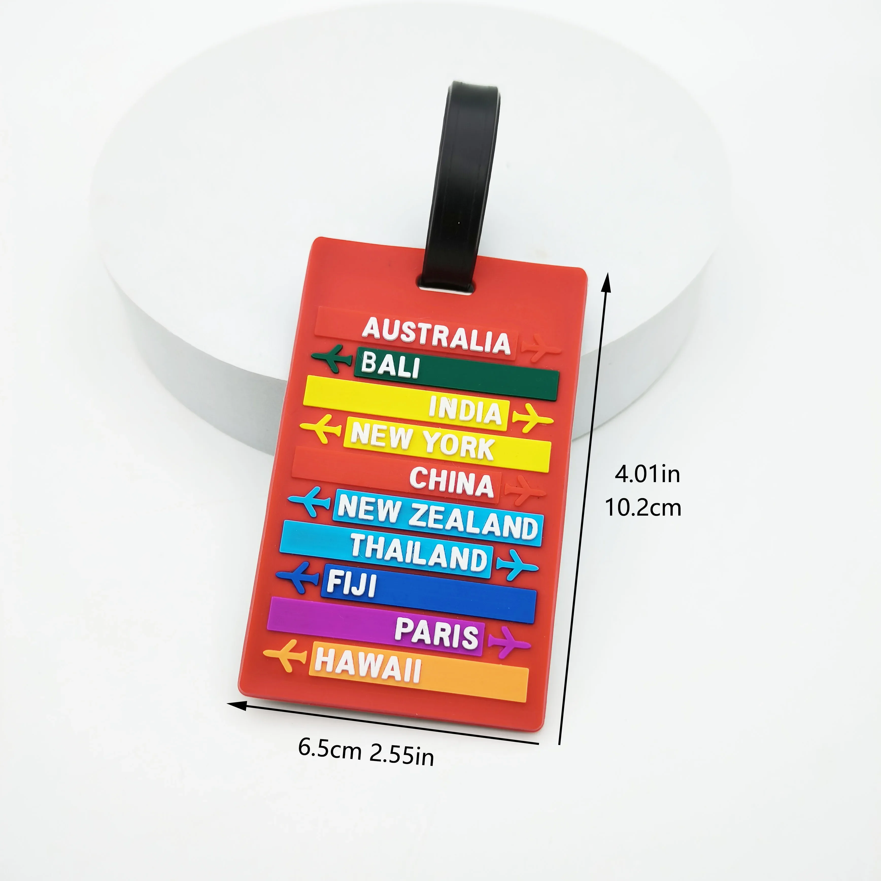 1PCS Gepäck Tag Reise Nette Koffer Gepäck Tag Cartoon ID Adresse Halter Reise Gepäck Label Zubehör