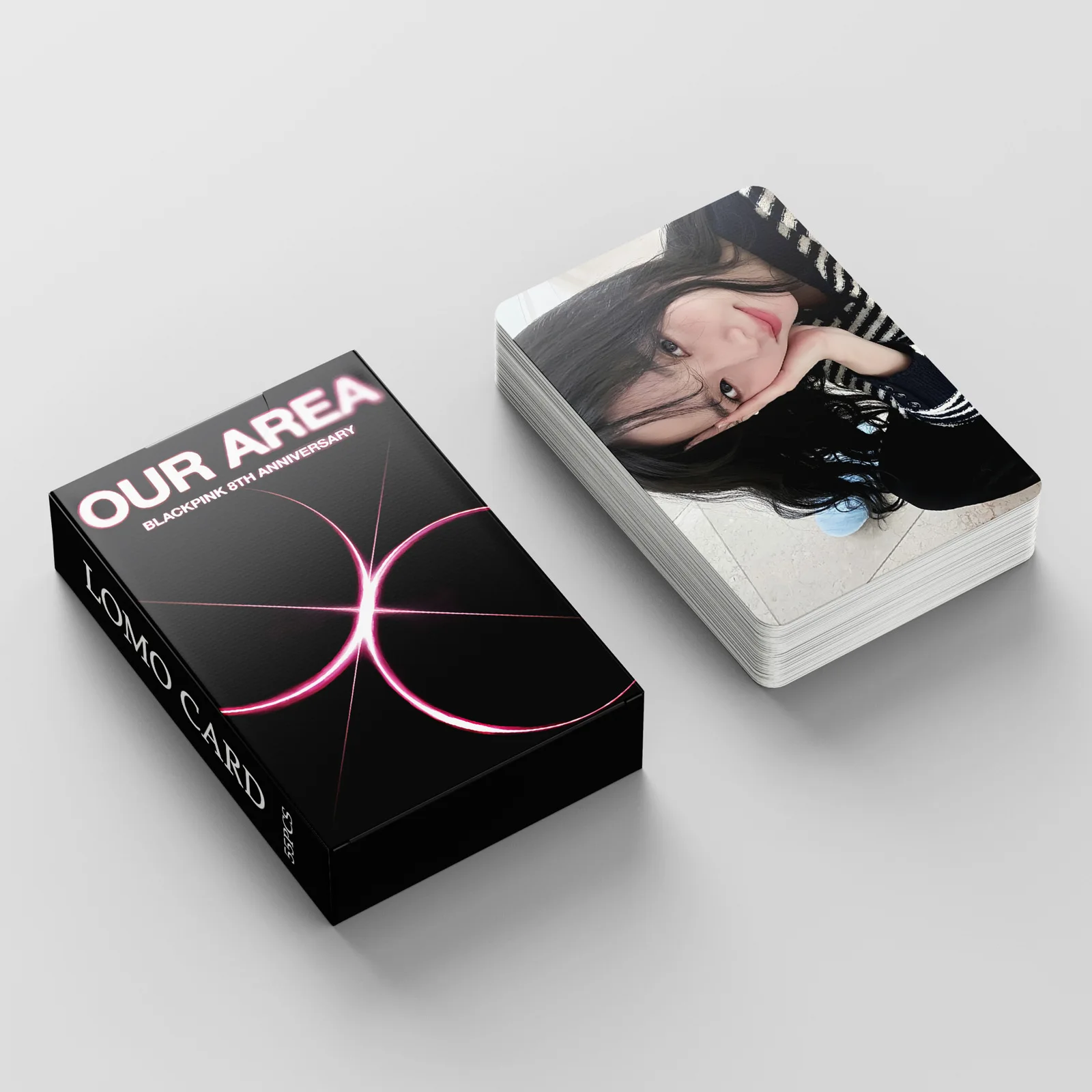 55 ピース/セット Kpop ボーンピンク 8 周年記念ロモカード JISOO ジェニーリサローズポストカードフォトカードファンのためのコレクションギフト