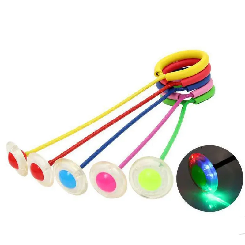Đèn Flash Nhảy Dây Bóng Ngoài Trời Cho Trẻ Vui Chơi Đồ Chơi Thể Thao Trẻ Em LED Nhảy Lực Lượng Phản Ứng Đào Tạo Xoay Bóng Trẻ Em-Cha Mẹ trò Chơi