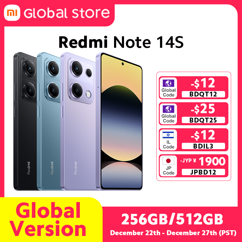 Глобальная версия Redmi Note 14S MediaTek Helio G99 Ultra 200MP pro class Al камера системы 6,67 дюйма AMOLED 120 Гц дисплей 5000 мАч